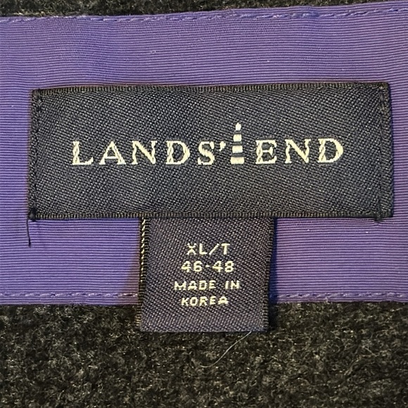 Lands' End Softshell Purple Polartec Fleece Lined Jacket Full Zip Size XL Tall - Picture 5 of 8